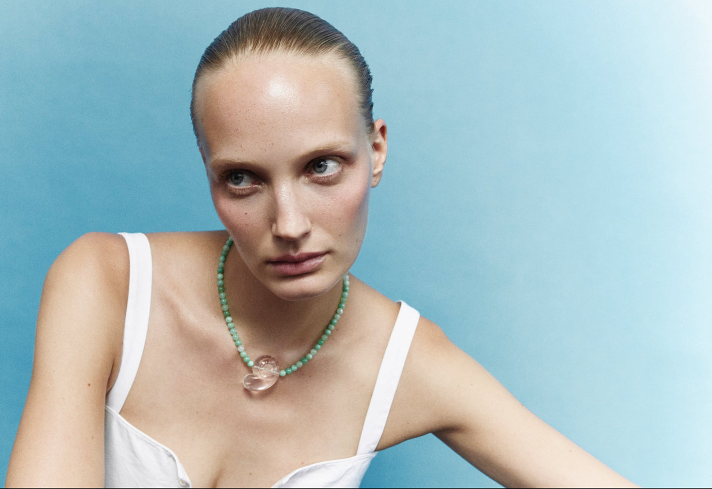 Nautilus Necklace in Chrysoprase