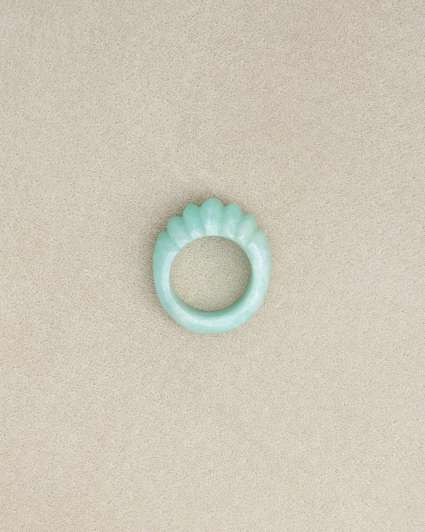 Amazonite Shell Ring