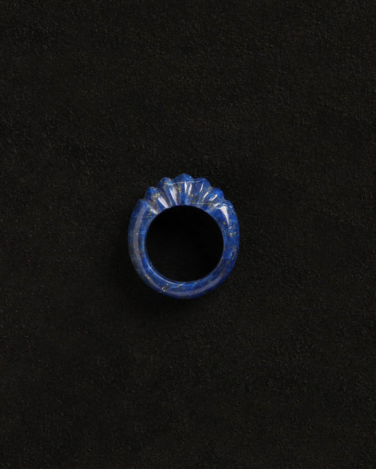 Lapis Shell Ring