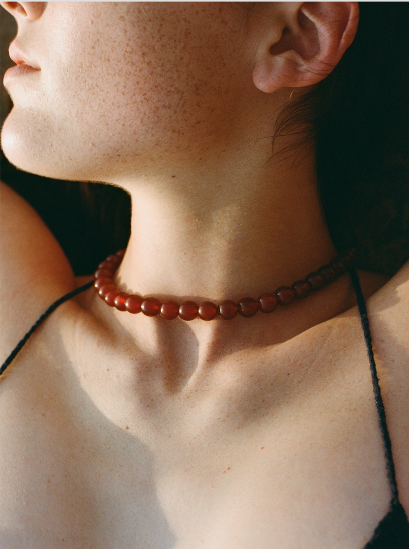 Carnelian Stone Collar