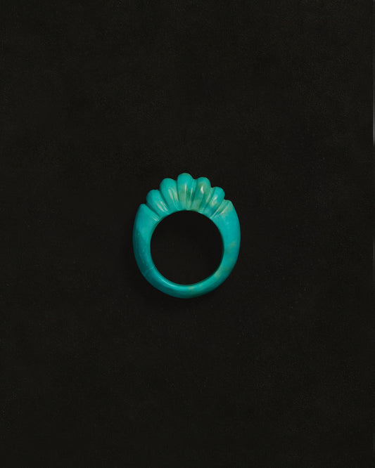 Turquoise Shell Ring