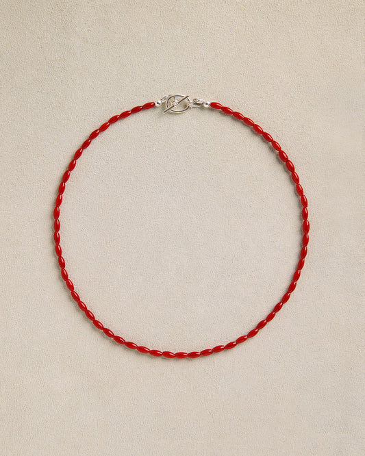 Tiny Coral Necklace